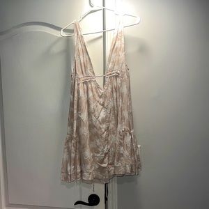 Dress, has palm trees all over! Super cute for the beach